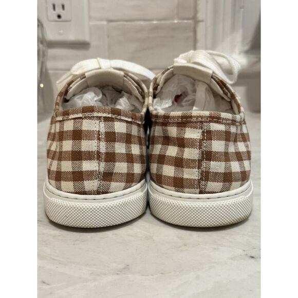 Loeffler Randall Brown and White Checkered Sneakers - Picture 8 of 10